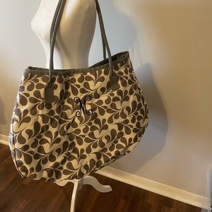 Initials, Inc Weekend tote with the initial “M”